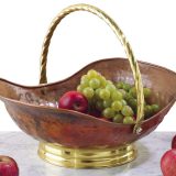 Bol fructe din cupru lucrat manual