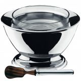 Bol Caviar, cu racire cu gheata si tacam servire Caviar, argintat