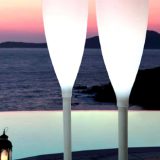 Flute, decoratiuni luminoase, inaltime 182cm, diametru 42cm, special gandite si construite pentru exterior
