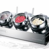 Fantasia Lux, bufet prezentare inghetata, sorbet, trei galetuse inox a 1,5litri