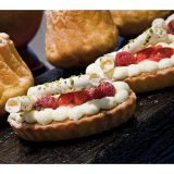 Forma ovala pentru mini tarte canelate, realizata din Exoglass, Dimensiune 11,7x7x1,8cm