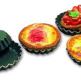 Forma pentru mini tarte canelate, realizata din Exal, diferite dimensiuni de la 6 pana la 12 cm