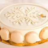 Fulg de nea, Disc din silicon pentru decorarea deserturilor, diametru 24 cm