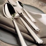 Art Deco - argintate, model clasic,elegant, cu linii proeminente pe bordura