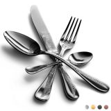 Caccia, linie eleganta tacamuri, inox, gravata laser, finisaj inox lucios, inox periat, auriu, auriu periat, aur negru sau bronz