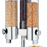 Basic   dispenser cereale, sticla si inox, trei containere a 3,5 litri
