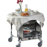 Carucior pentru room service, dulap termostatat