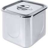 Cutii dreoptunghilare inox, cu capac, 0,5  7,5 litri