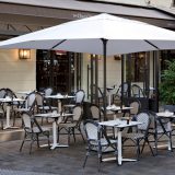 Easy Open, umbrela terasa, 4x4 metri, aluminiu vopsit, culori diverse pentru o asortare perfecta cu locatia si mobilierul terasei