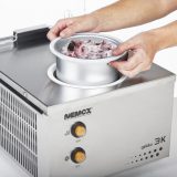 Serie K   linie de masini de inghetata de 5, 10 sau 12 litri, automate, format mini (asezare pe blat) sau mobile pe roti