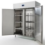 Side by side   volum 1400L, poate fi folosit ca frigider ( 5 la +10C ) sau congelator ( 18 la  25C)