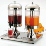 Star   juice dispenser, inox si sticla, elemente de racire, 8 litri, , variante cu un dispenser sau Duo cu doua dispensere pe un suport