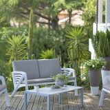 Sunday, set pentru terasa, aluminiu, scaune cu perne din panza, diverse culori