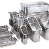Tavi (vaschete) GastroNorm inox, toate dimensiunile GN standard, cu sau fara capace, perforate sau nu