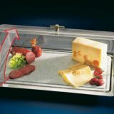 Tvava branzeturi si mezeluri, tava inox, capac rolltop
