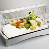 Tvava rece branzeturi si mezeluri, tava inox, capac rolltop, elemente de racire