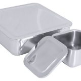 cutii depozitare 0,8   2 litri, din inox cu capace de etansare, se pot congela