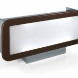 desk receptie longchamp   armonia lemnului si luminii pentru o impreseie exceptionala